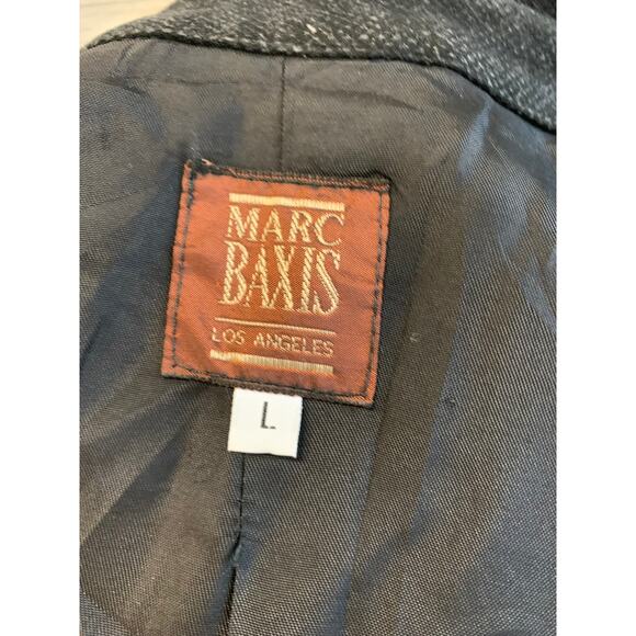 VTG Marc Baxis Women's Los Angeles Soft Button Up Blazer Dark Green Size L - Picture 3 of 4